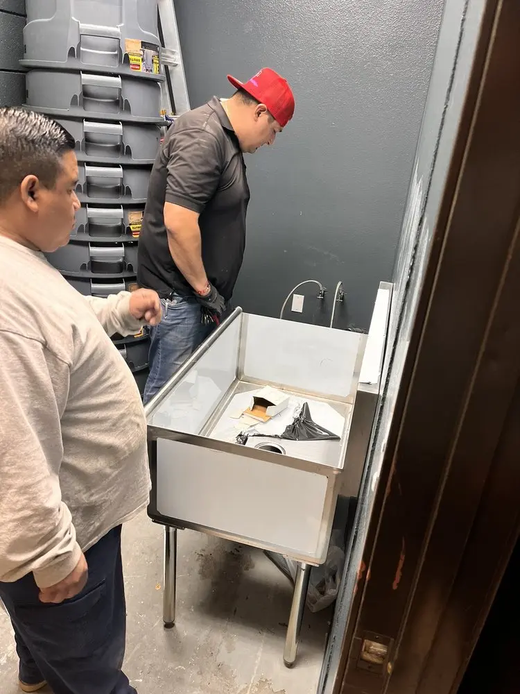 Commercial plumbing and sink installation in Roseboro
